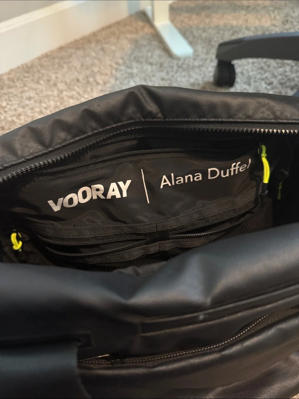 Vooray Alana Duffel Black Snakeskin